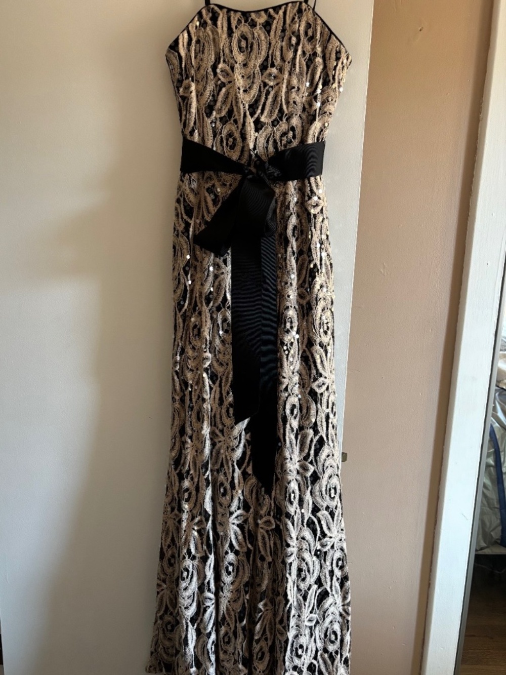 NWT Bebe Strapless Black and White Dress